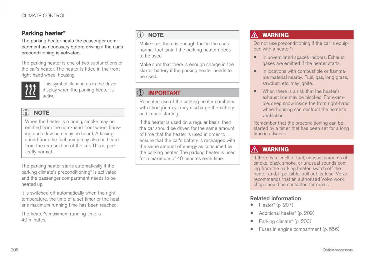 Volvo XC60 II 2 owners manual / page 210