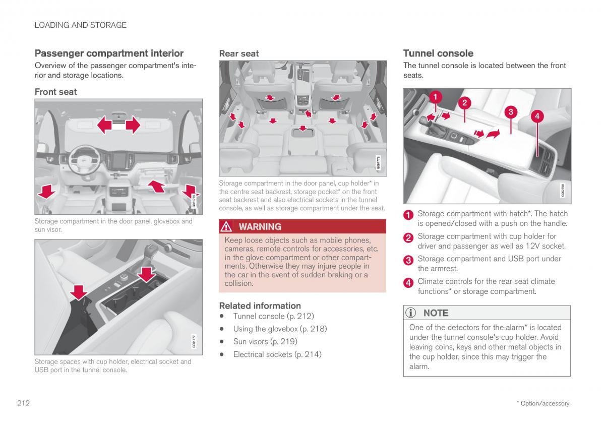 Volvo XC60 II 2 owners manual / page 214