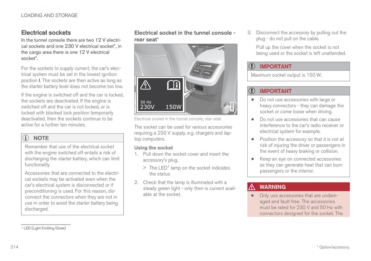 Volvo XC60 II 2 owners manual / page 216