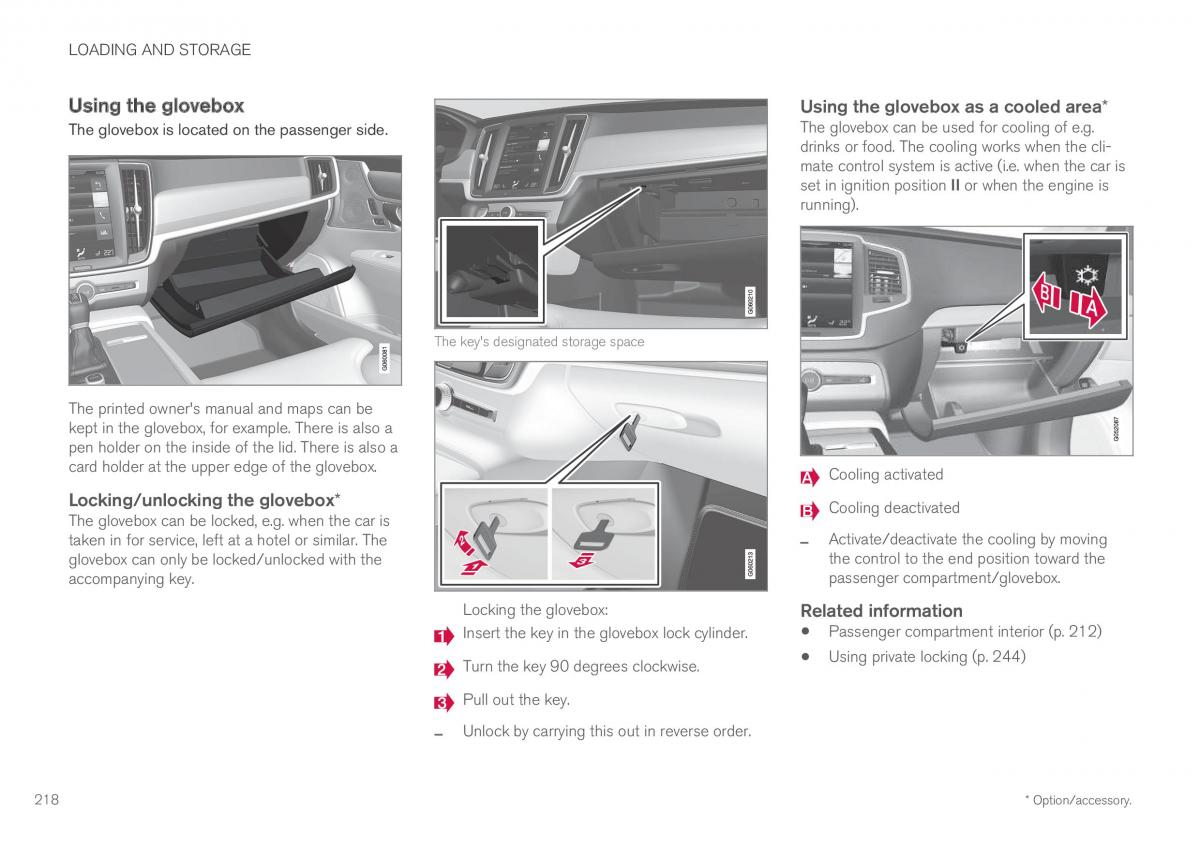 Volvo XC60 II 2 owners manual / page 220