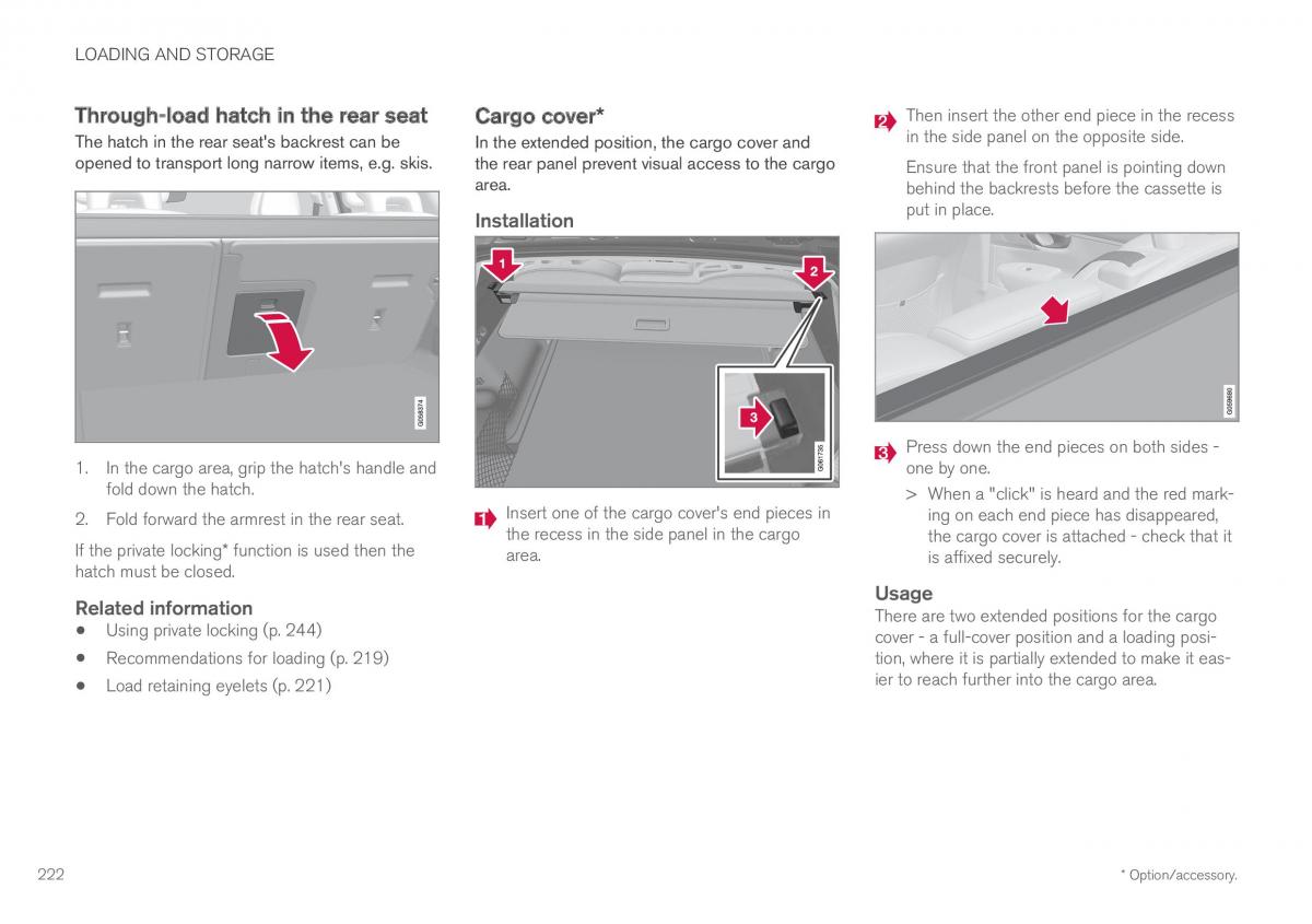 Volvo XC60 II 2 owners manual / page 224