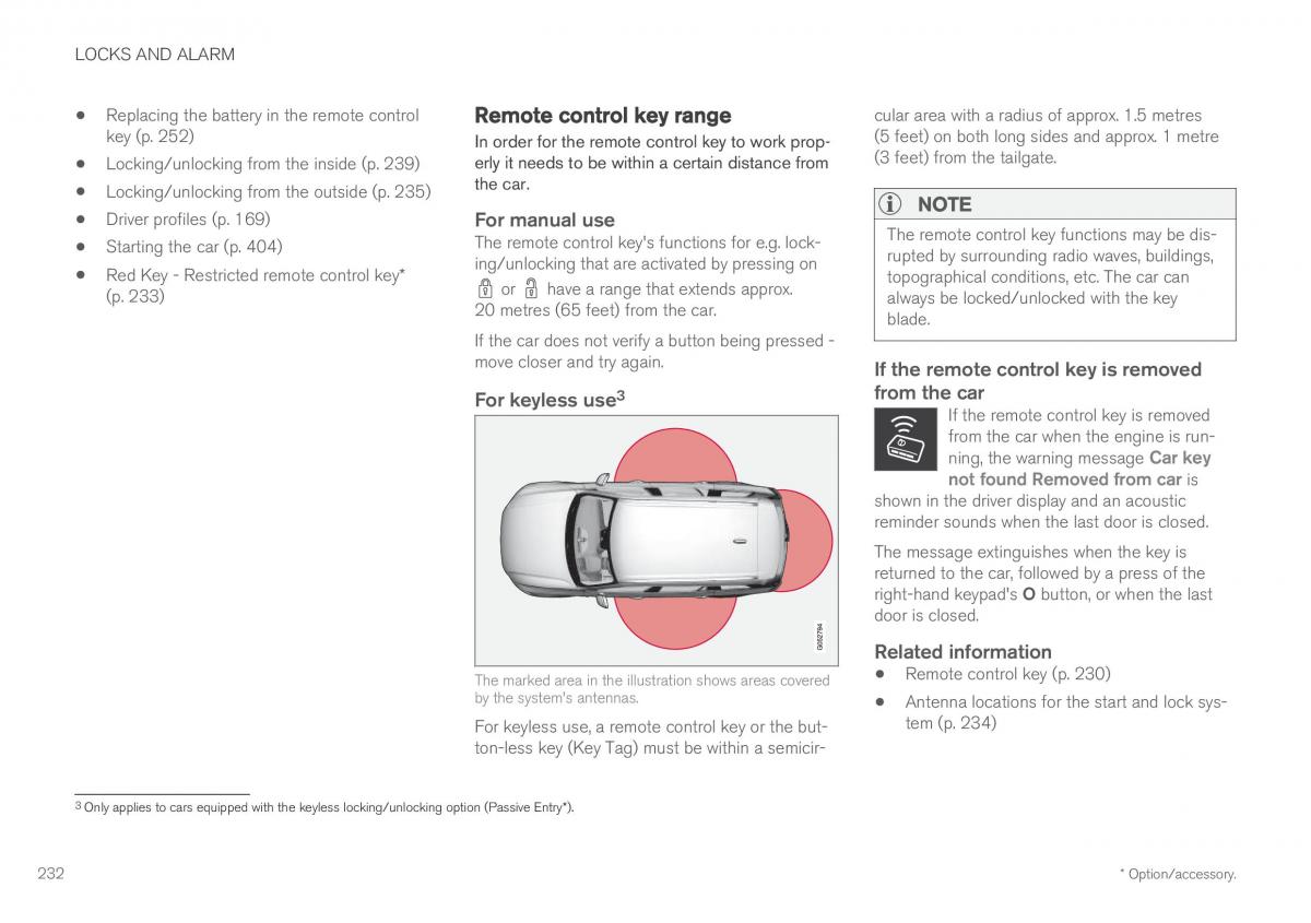 Volvo XC60 II 2 owners manual / page 234