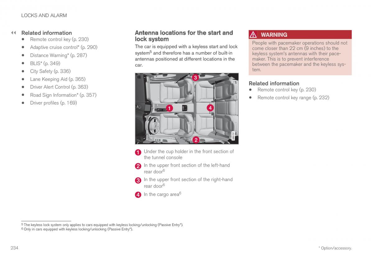 Volvo XC60 II 2 owners manual / page 236