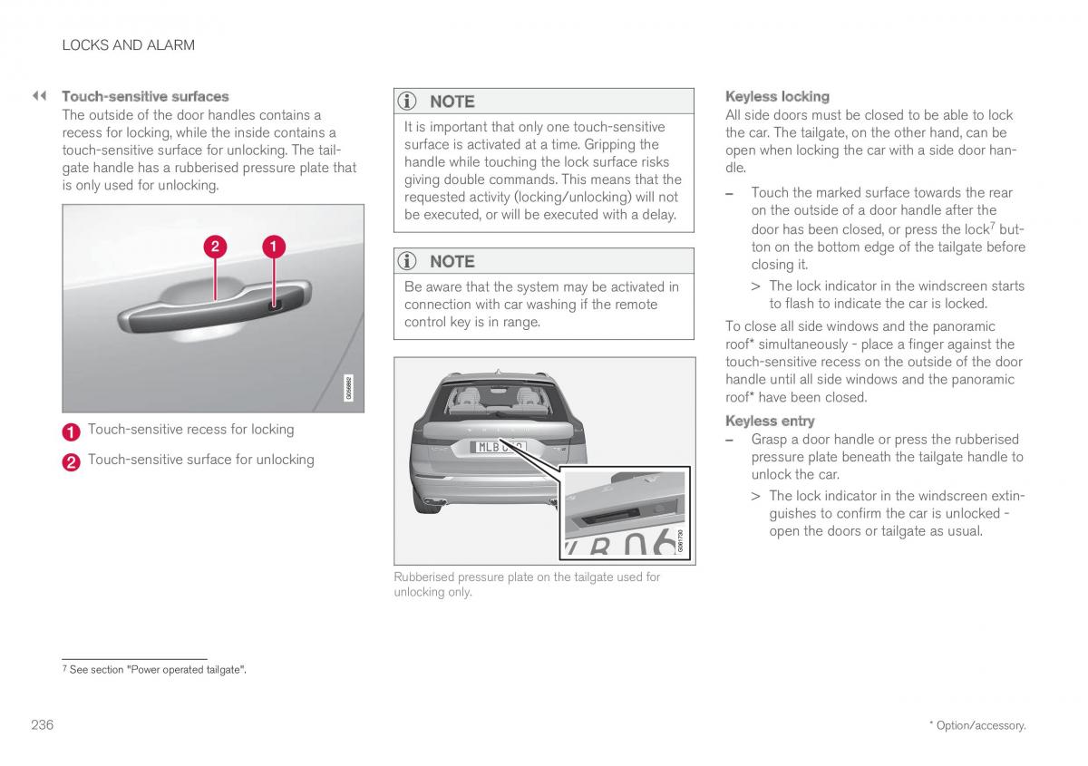 Volvo XC60 II 2 owners manual / page 238