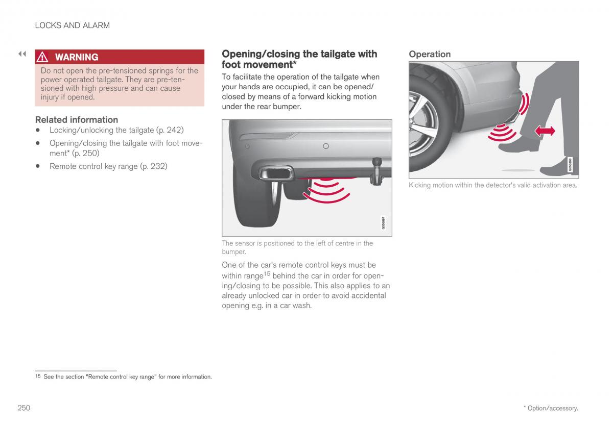 Volvo XC60 II 2 owners manual / page 252