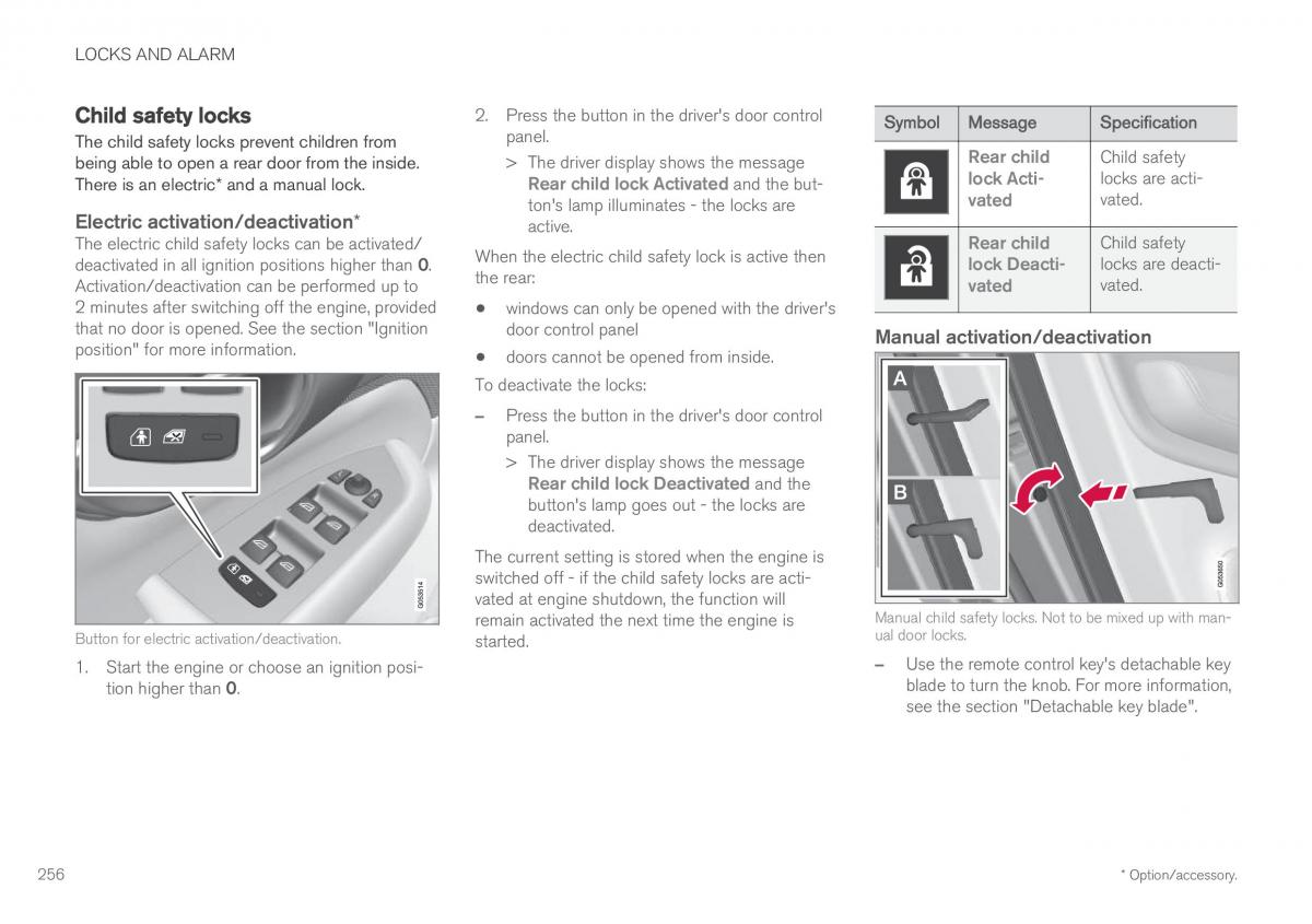 Volvo XC60 II 2 owners manual / page 258