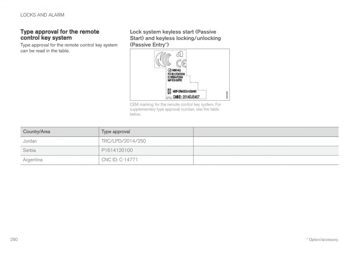 Volvo XC60 II 2 owners manual / page 262