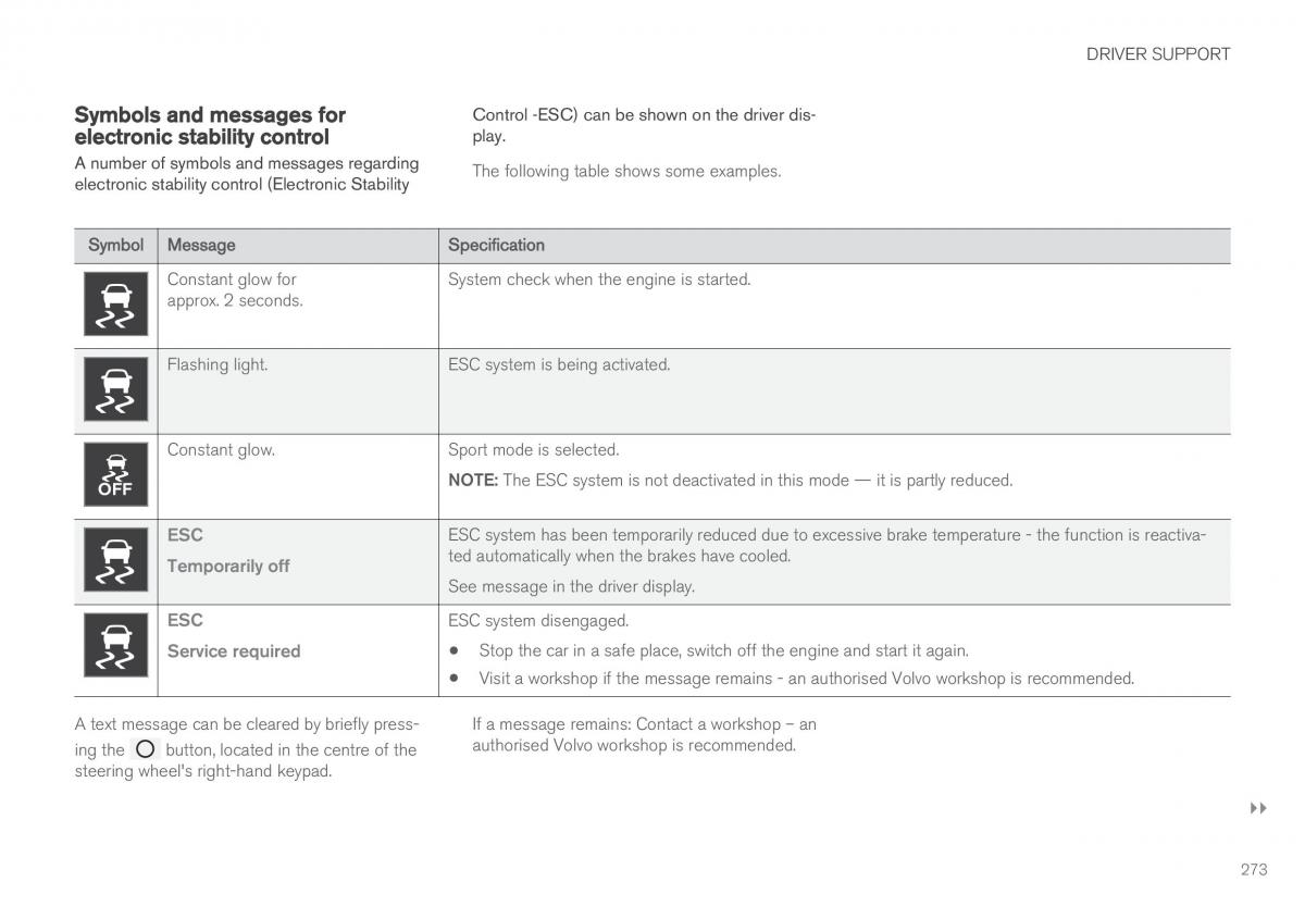 Volvo XC60 II 2 owners manual / page 275