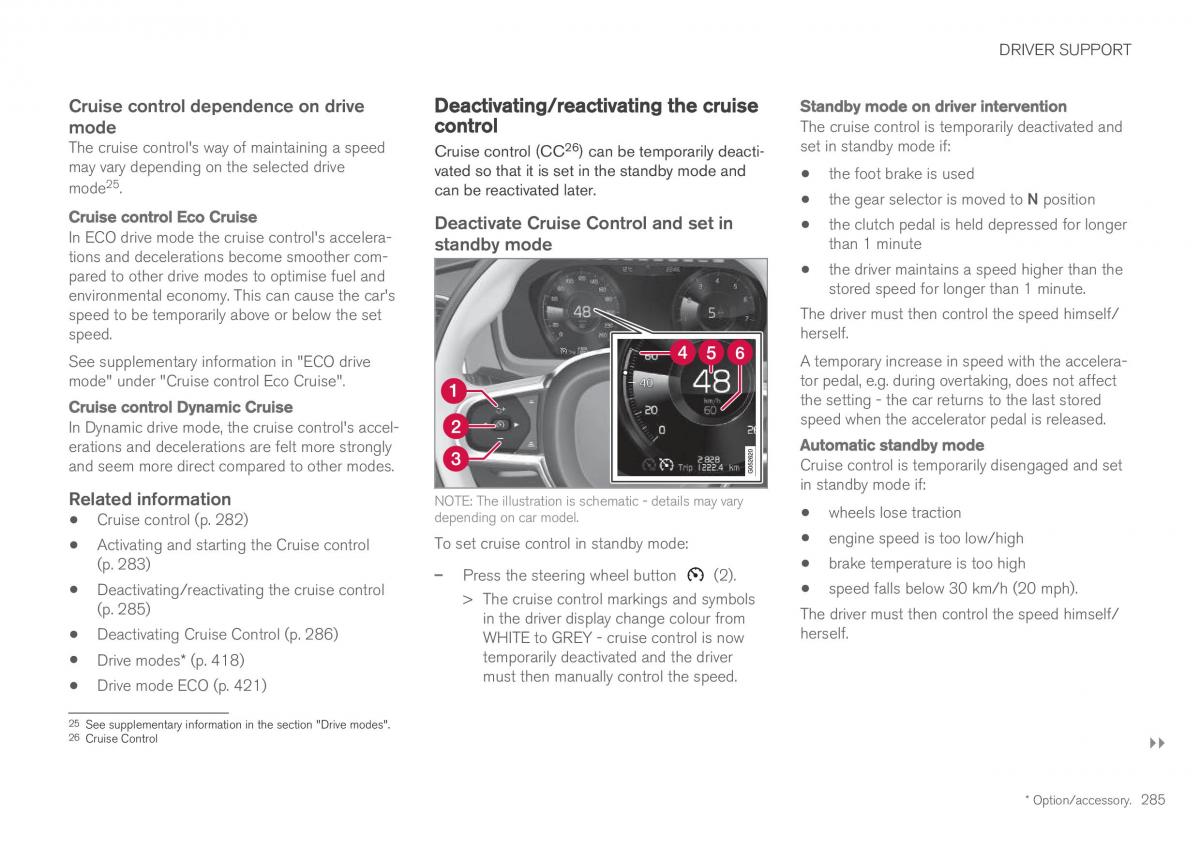 Volvo XC60 II 2 owners manual / page 287