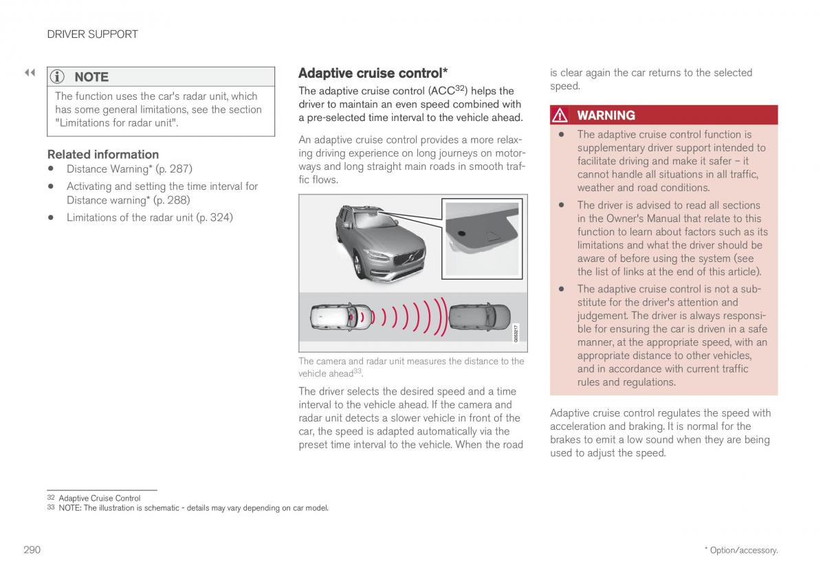 Volvo XC60 II 2 owners manual / page 292