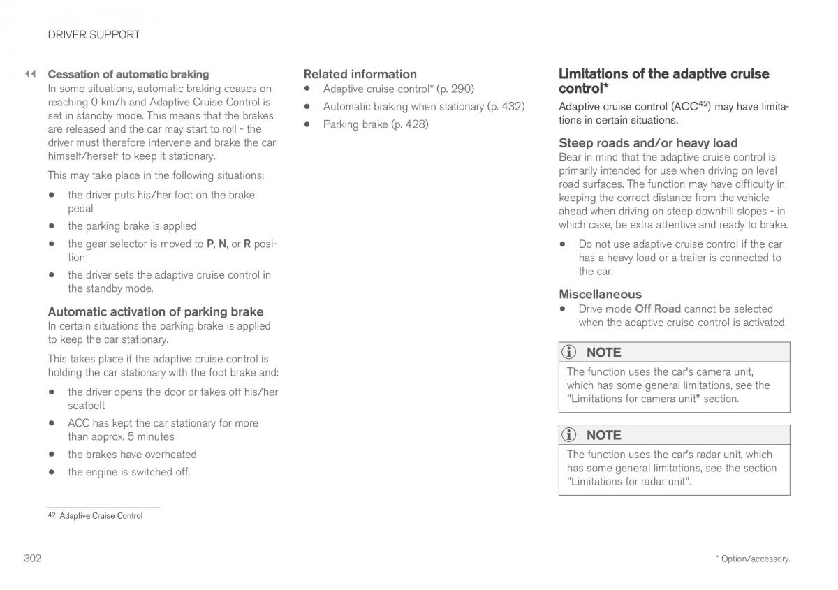 Volvo XC60 II 2 owners manual / page 304