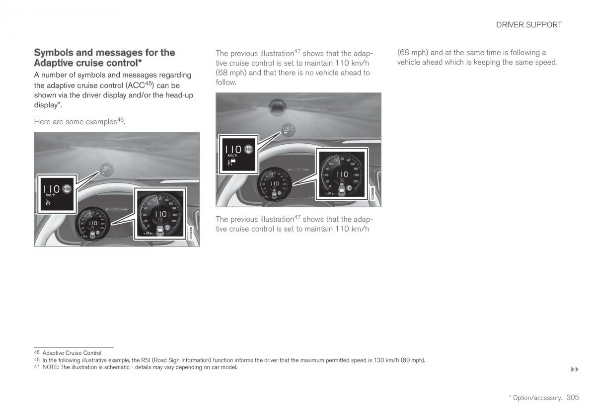 Volvo XC60 II 2 owners manual / page 307