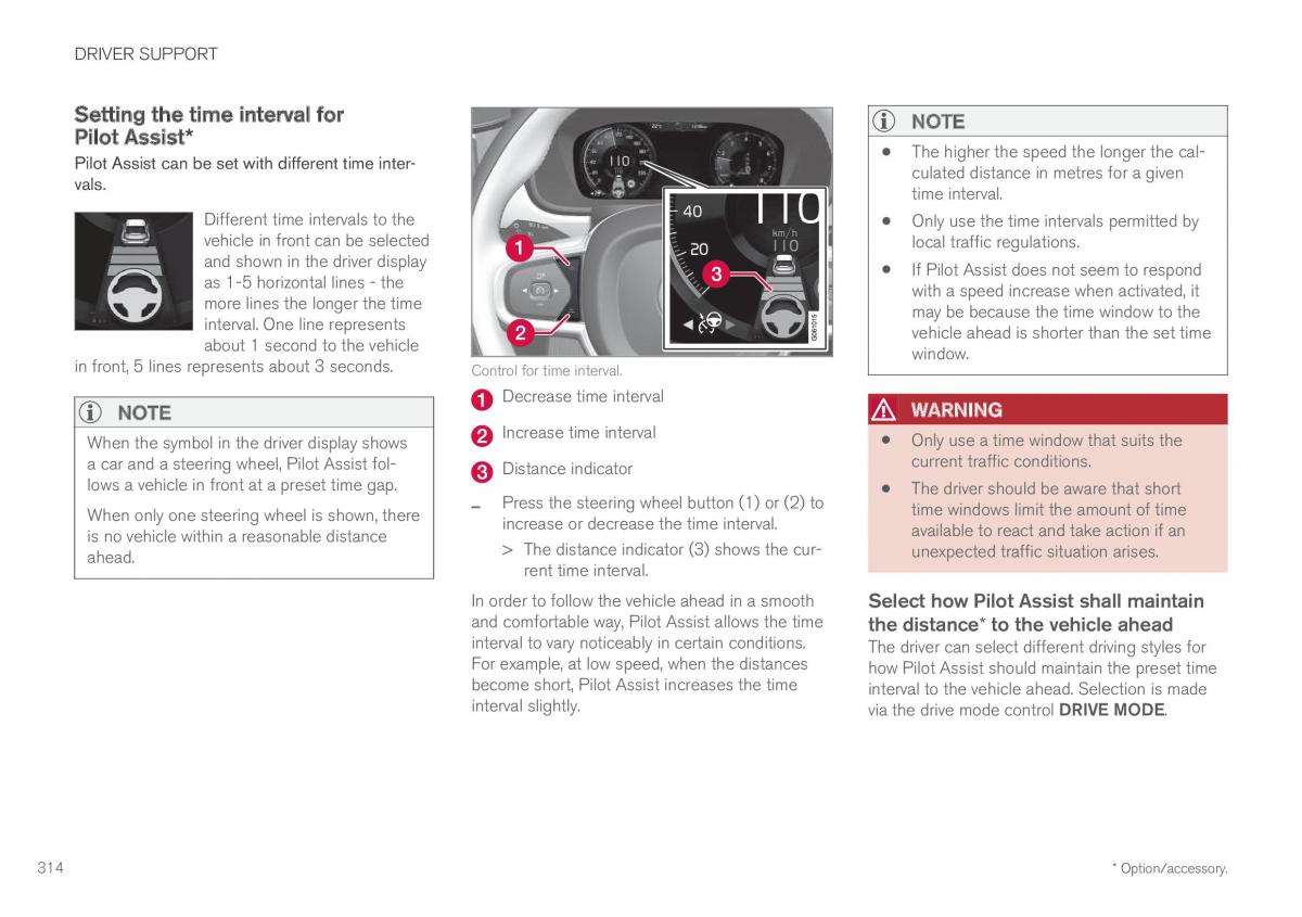 Volvo XC60 II 2 owners manual / page 316