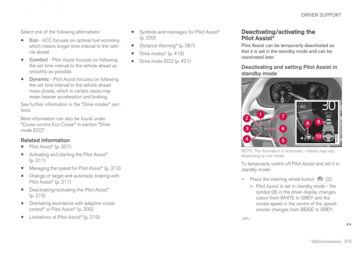 Volvo XC60 II 2 owners manual / page 317