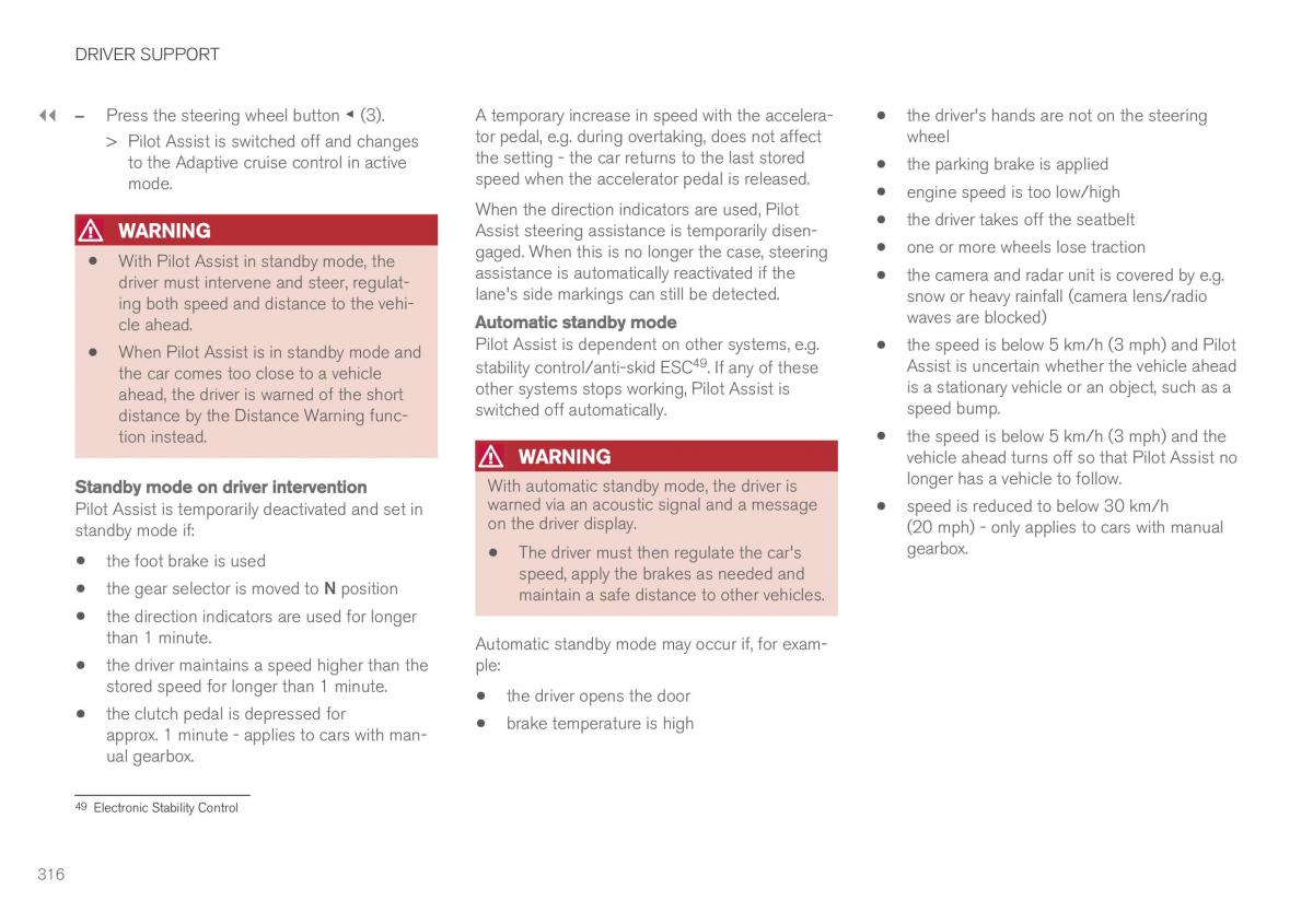 Volvo XC60 II 2 owners manual / page 318