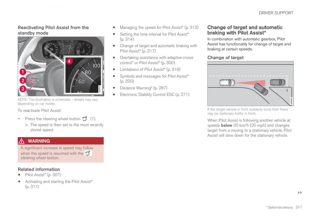 Volvo XC60 II 2 owners manual / page 319