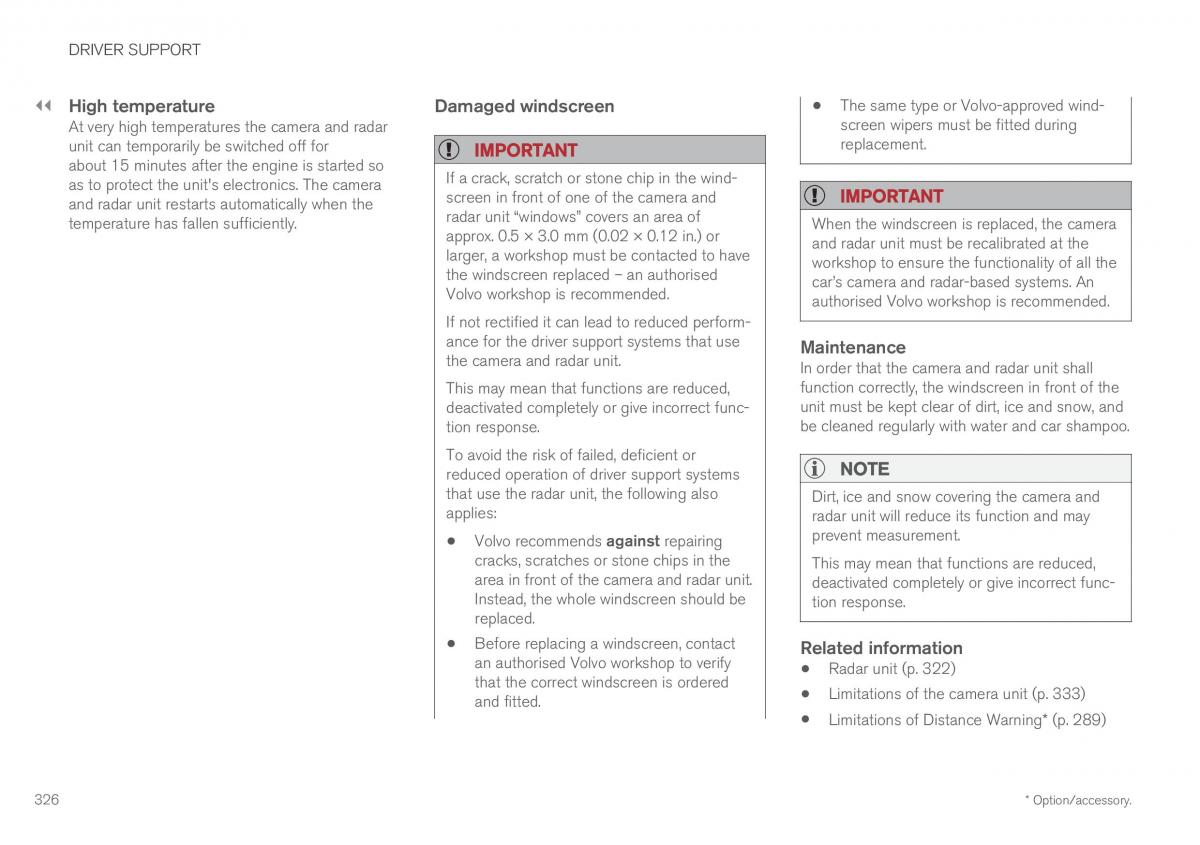 Volvo XC60 II 2 owners manual / page 328