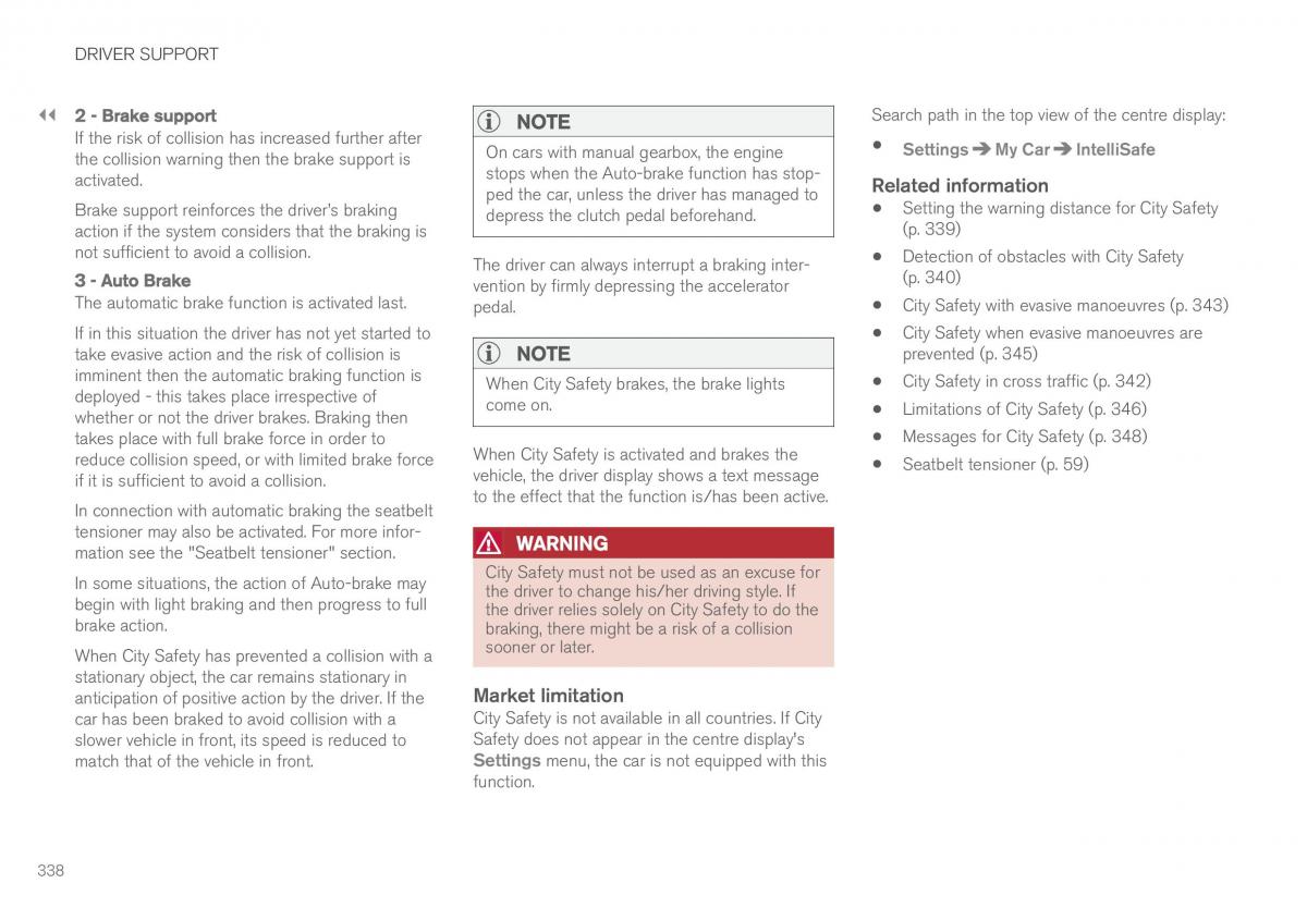 Volvo XC60 II 2 owners manual / page 340