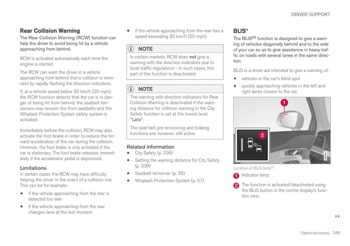 Volvo XC60 II 2 owners manual / page 351