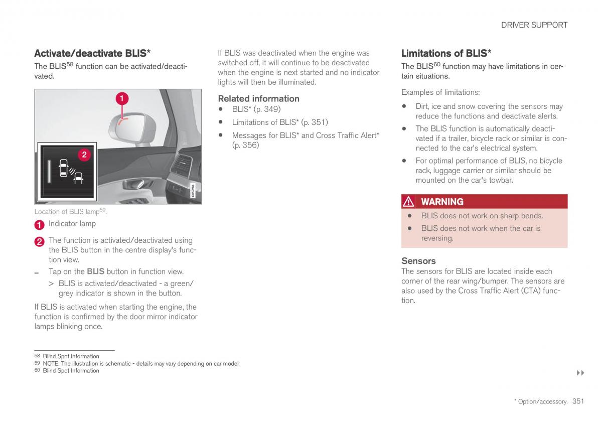 Volvo XC60 II 2 owners manual / page 353