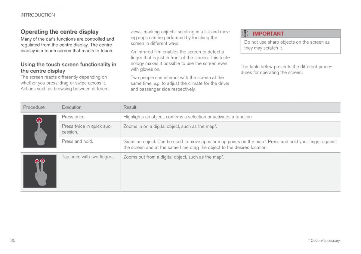 Volvo XC60 II 2 owners manual / page 38