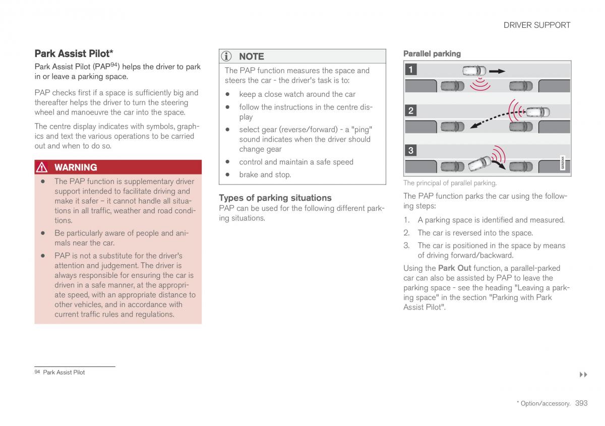 Volvo XC60 II 2 owners manual / page 395