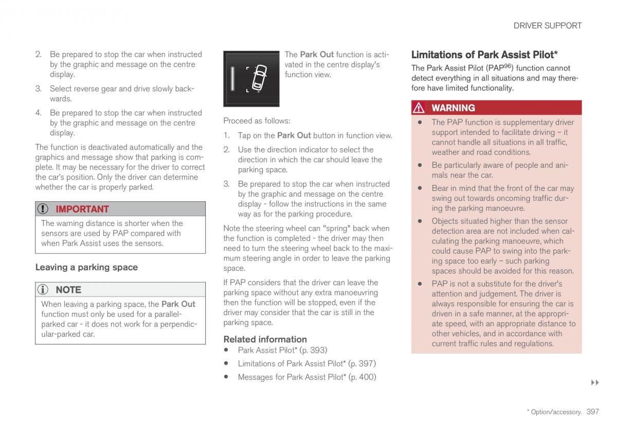 Volvo XC60 II 2 owners manual / page 399