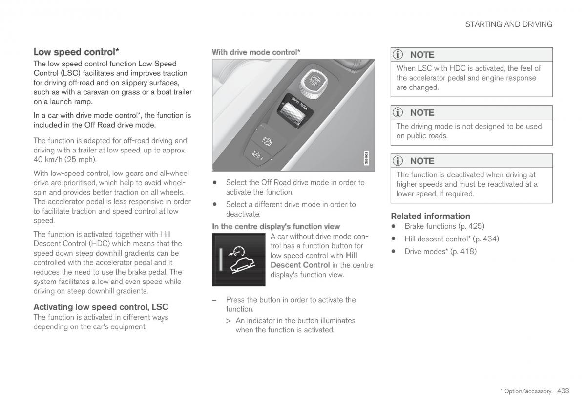 Volvo XC60 II 2 owners manual / page 435