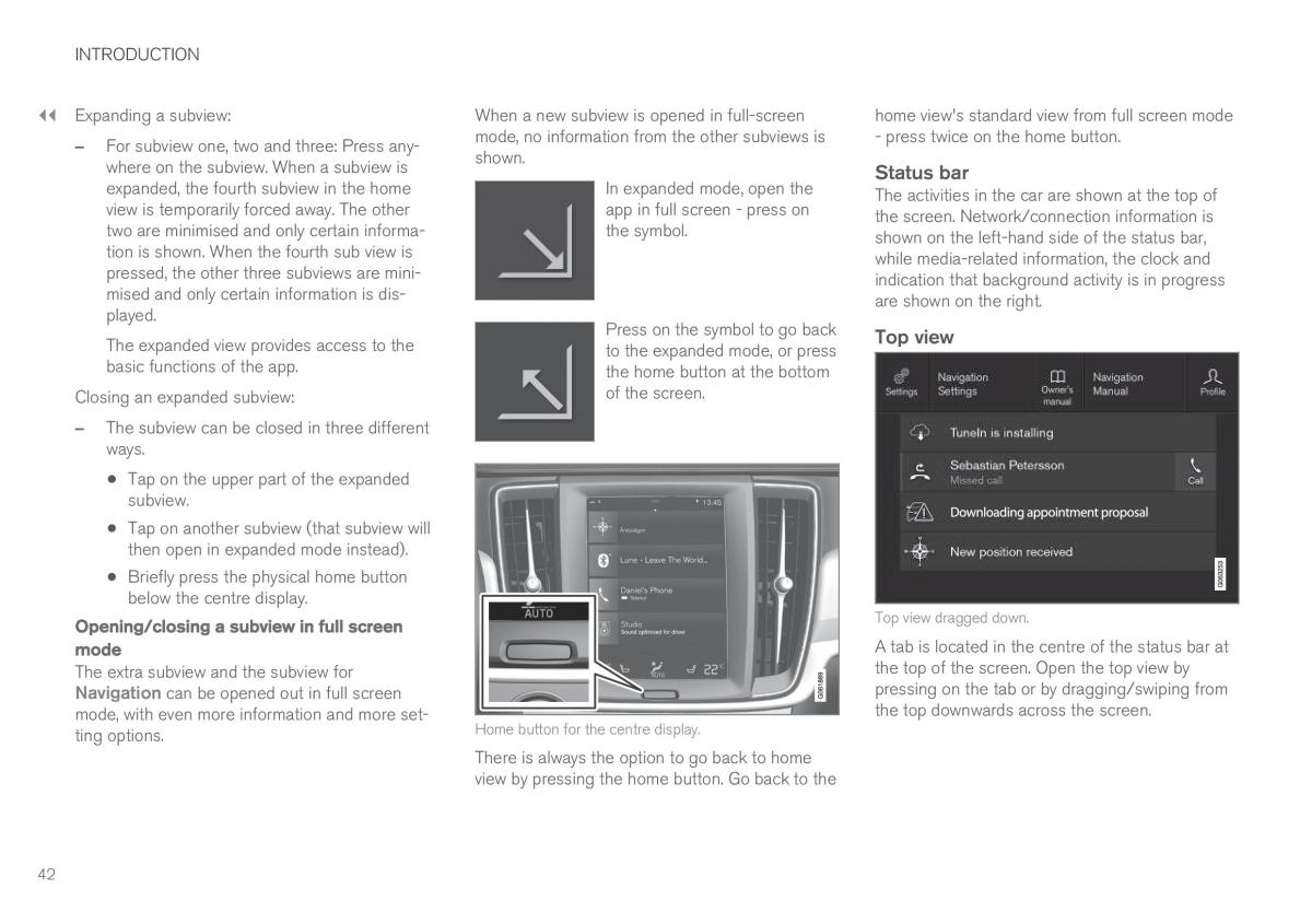 Volvo XC60 II 2 owners manual / page 44