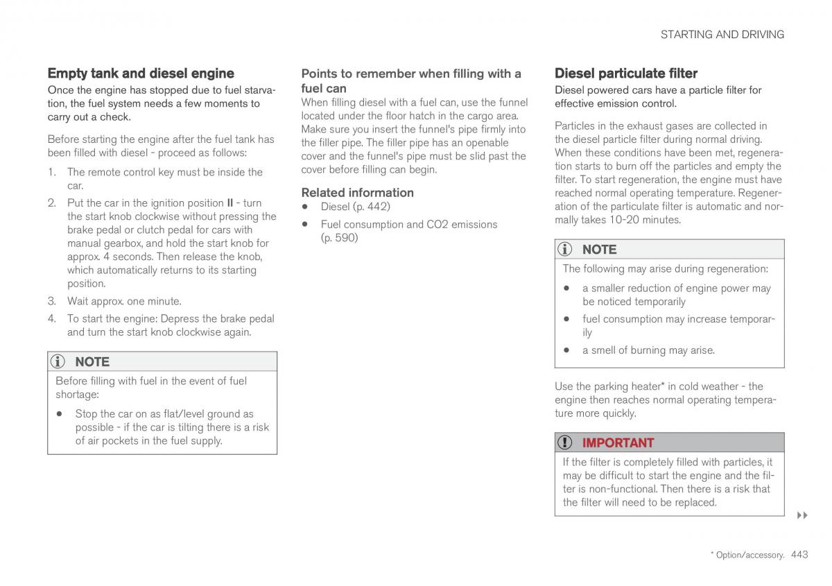 Volvo XC60 II 2 owners manual / page 445