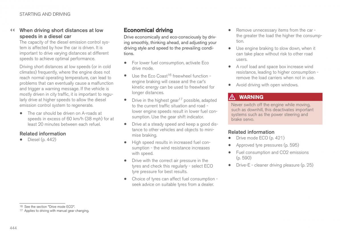 Volvo XC60 II 2 owners manual / page 446