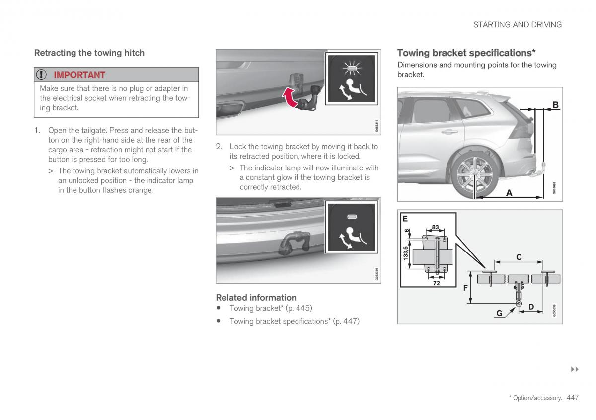 Volvo XC60 II 2 owners manual / page 449