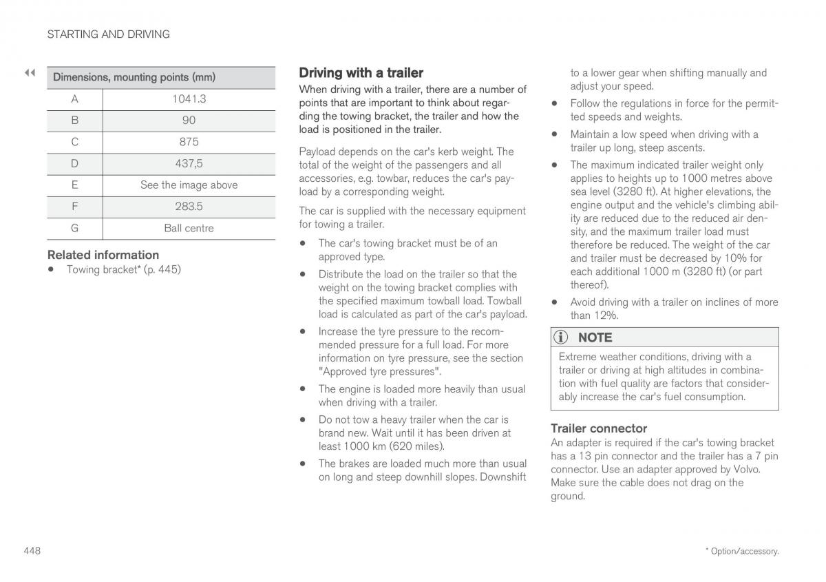 Volvo XC60 II 2 owners manual / page 450