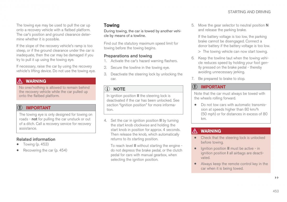 Volvo XC60 II 2 owners manual / page 455