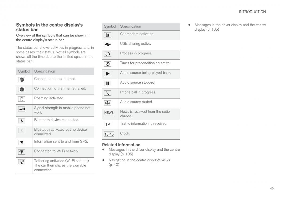 Volvo XC60 II 2 owners manual / page 47