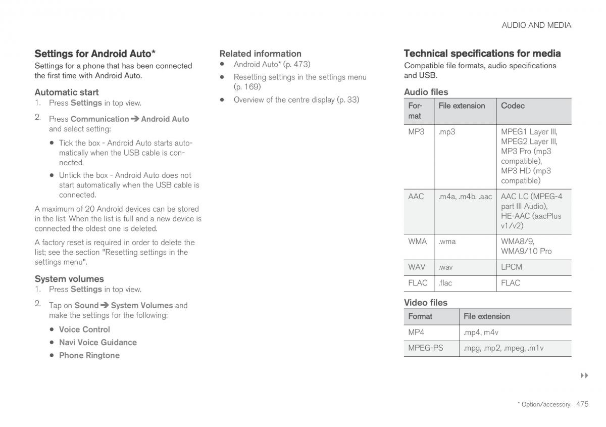 Volvo XC60 II 2 owners manual / page 477