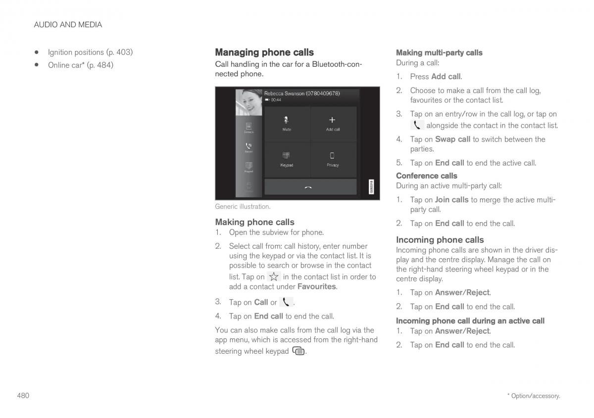 Volvo XC60 II 2 owners manual / page 482