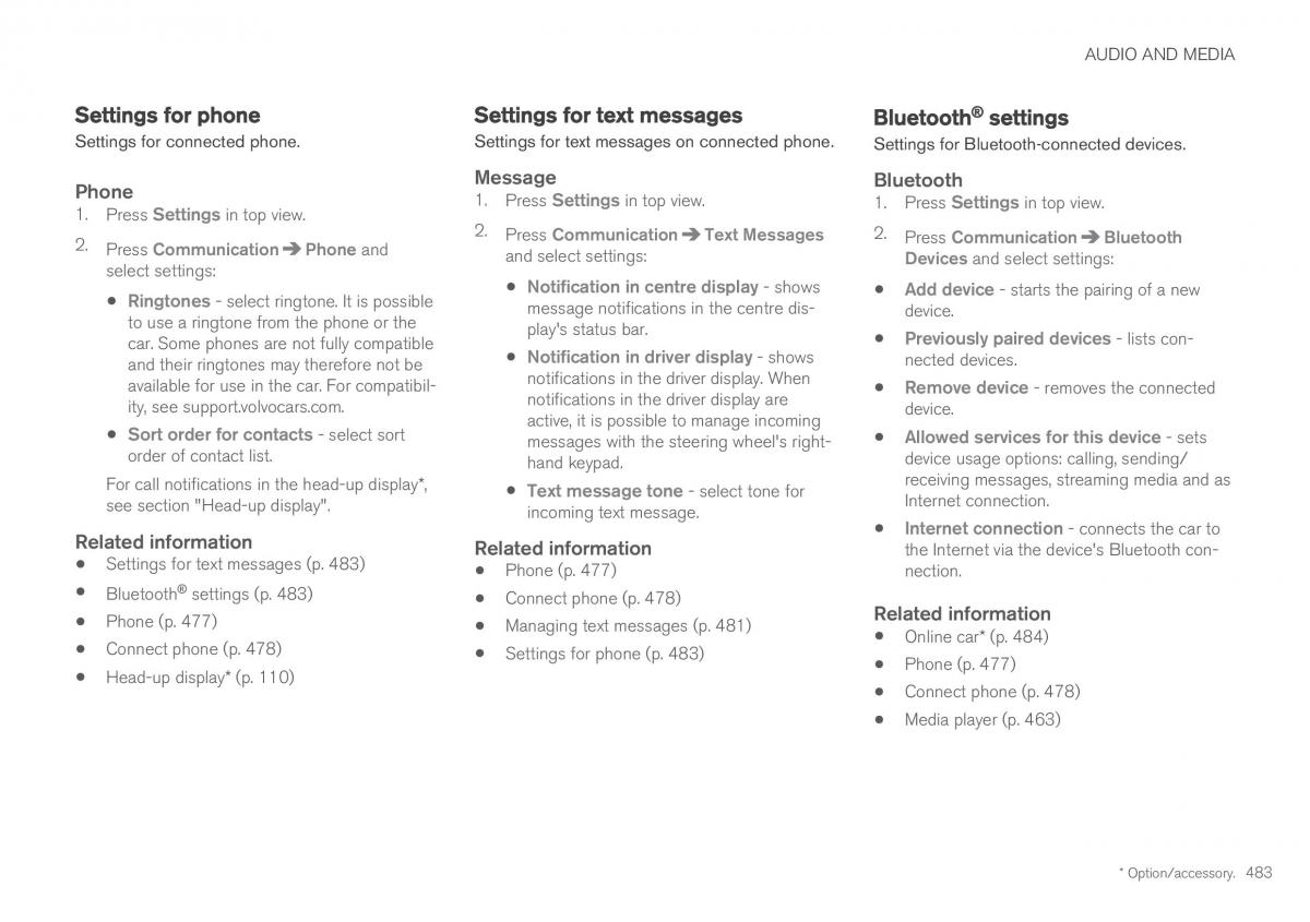 Volvo XC60 II 2 owners manual / page 485