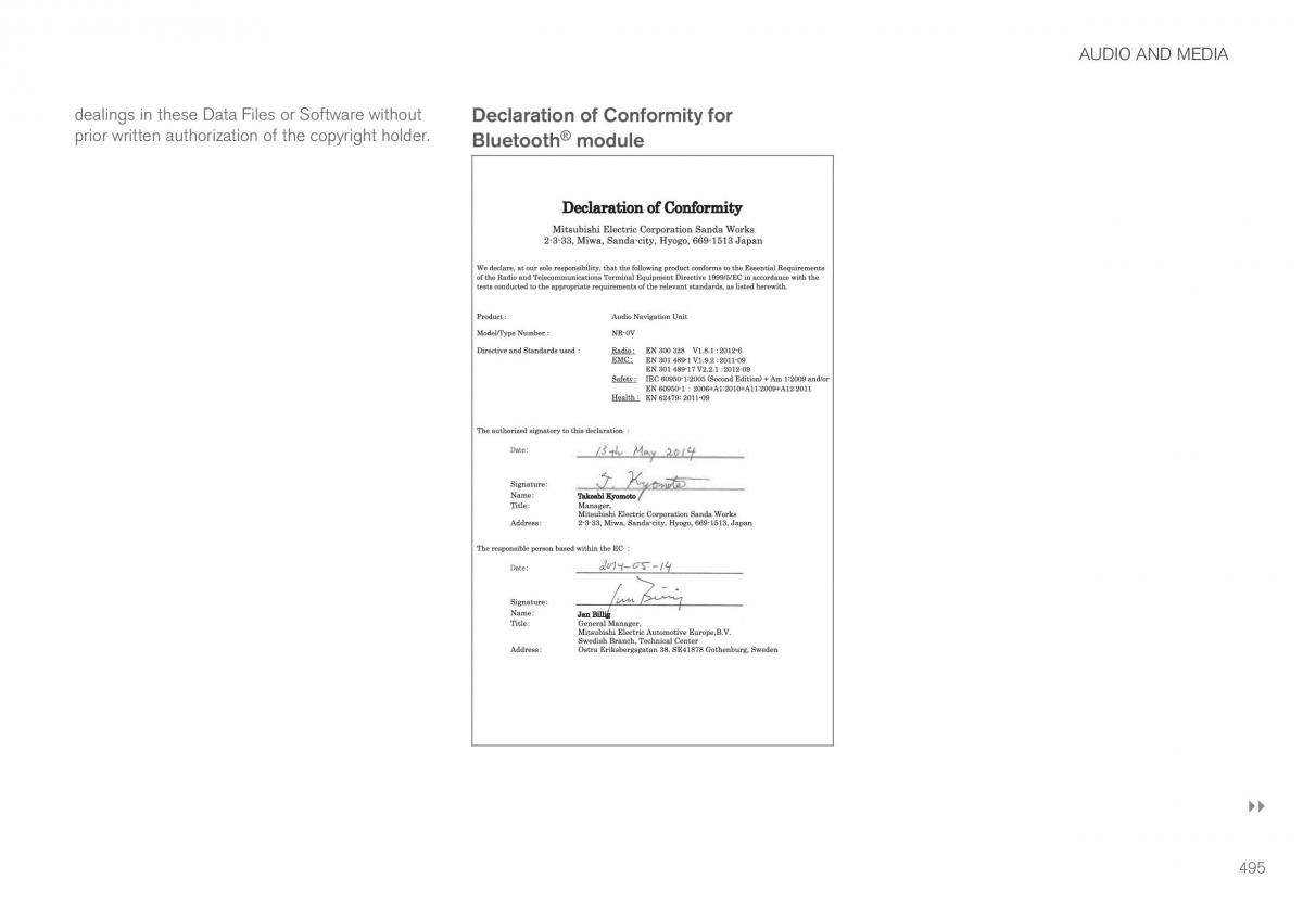 Volvo XC60 II 2 owners manual / page 497