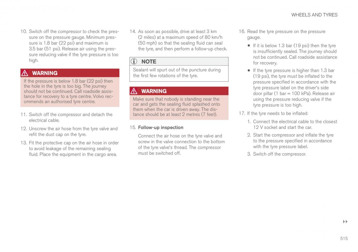 Volvo XC60 II 2 owners manual / page 517