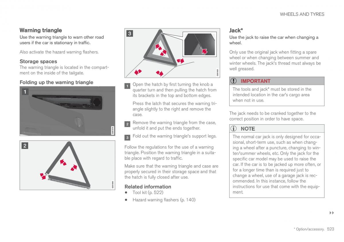 Volvo XC60 II 2 owners manual / page 525