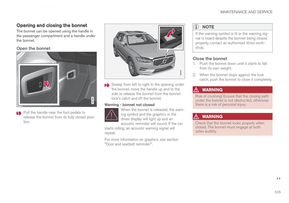 Volvo XC60 II 2 owners manual / page 537