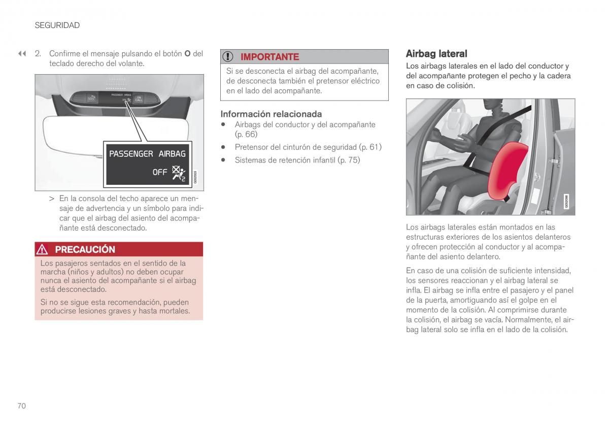 Volvo XC60 II 2 manual del propietario / page 72