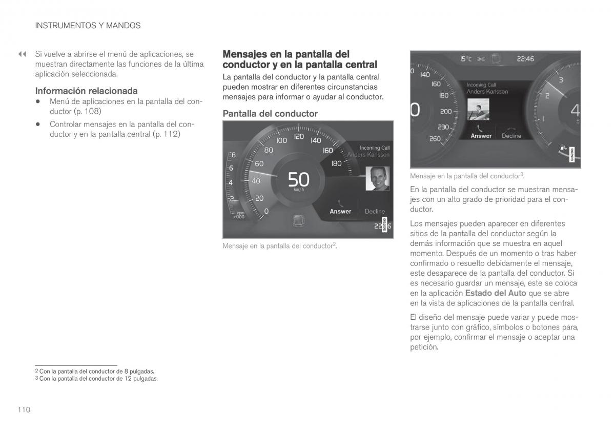 Volvo XC60 II 2 manual del propietario / page 112