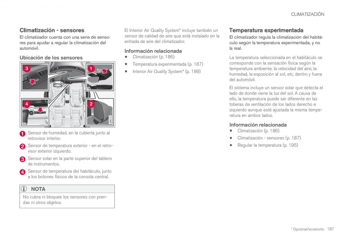 Volvo XC60 II 2 manual del propietario / page 189