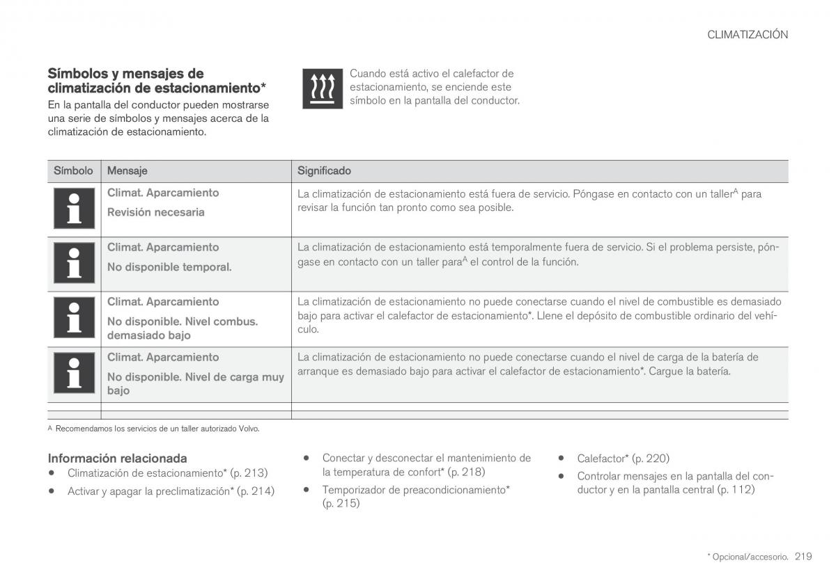 Volvo XC60 II 2 manual del propietario / page 221