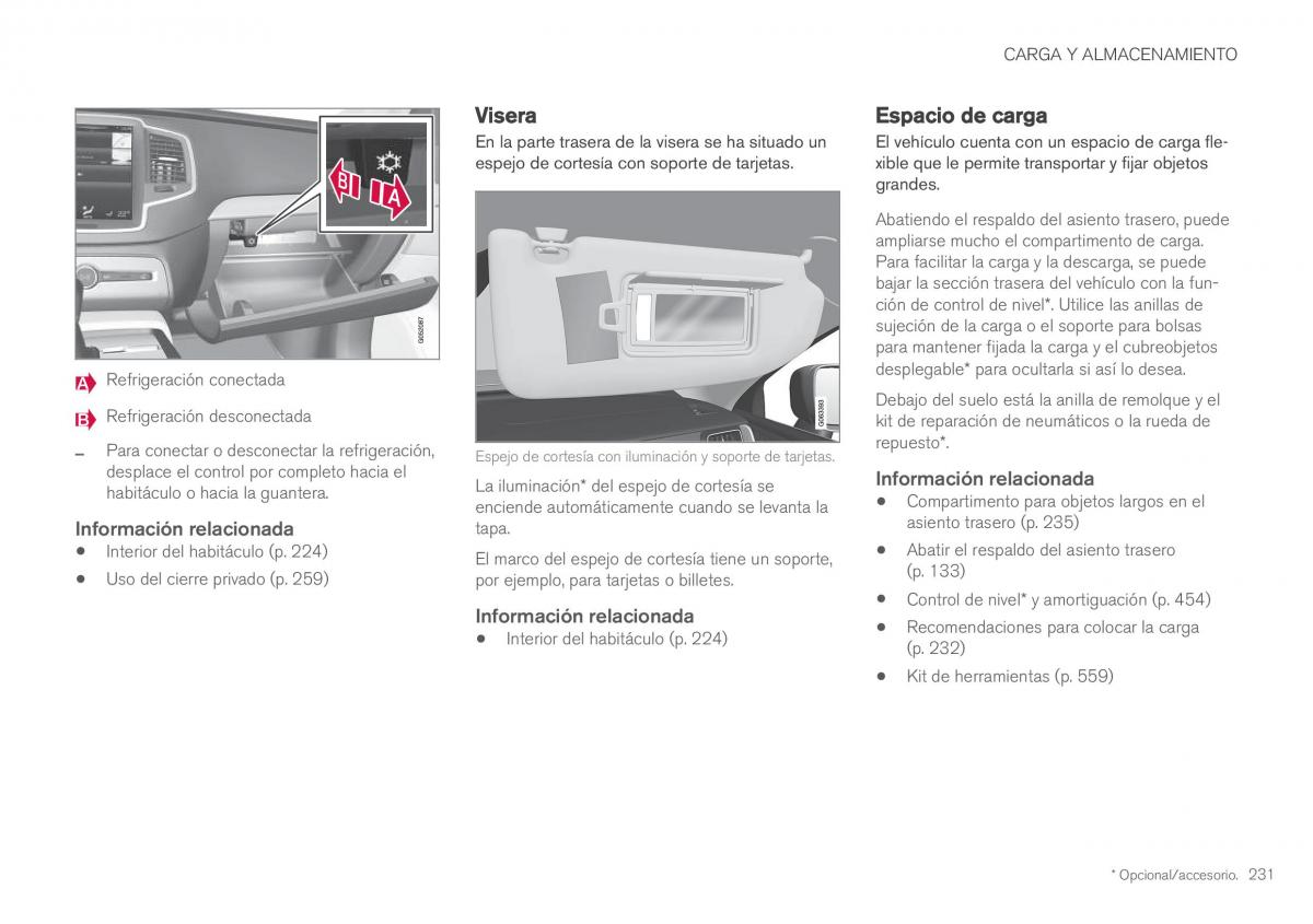 Volvo XC60 II 2 manual del propietario / page 233