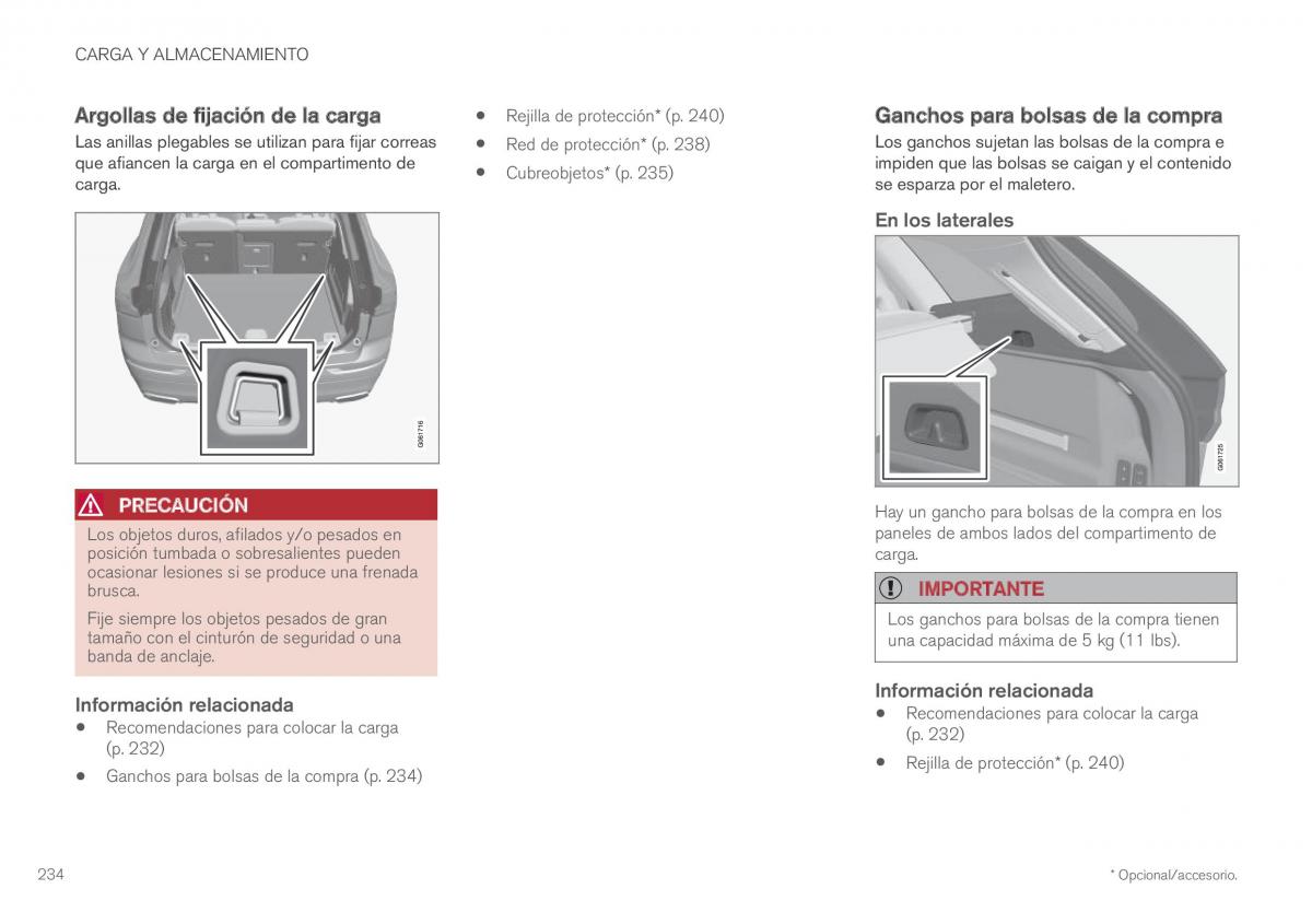 Volvo XC60 II 2 manual del propietario / page 236