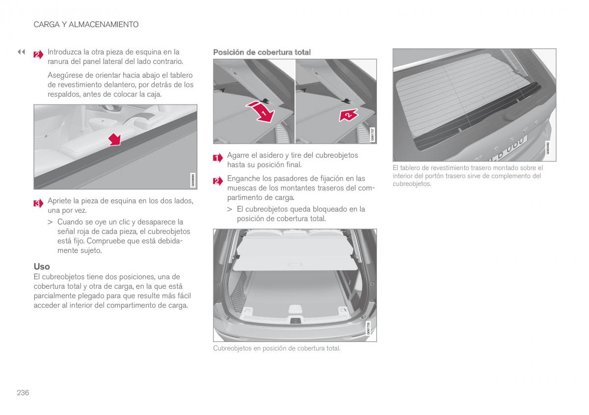 Volvo XC60 II 2 manual del propietario / page 238