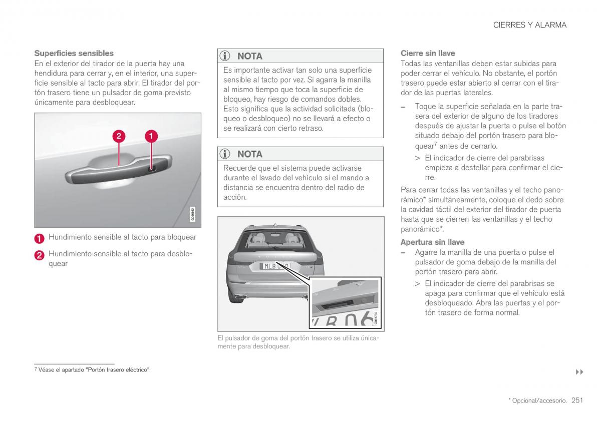 Volvo XC60 II 2 manual del propietario / page 253